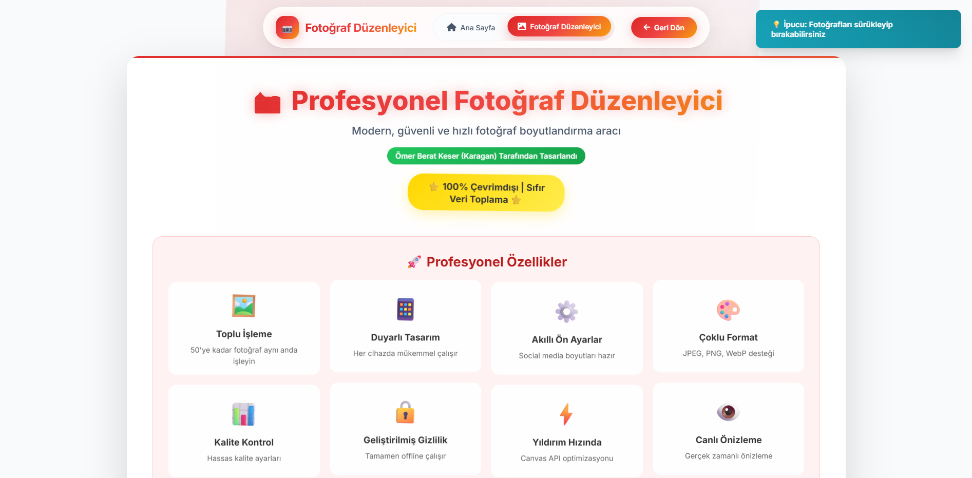 Fotoğraf Düzenleyici